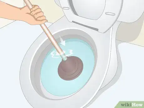 Image titled Unclog a Toilet from a Flushed Toilet Paper Roll Step 15