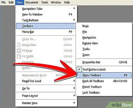 Image titled Work With Toolbars in Adobe Acrobat Step 4Bullet4