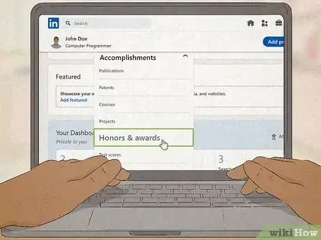 Image titled Add Honors and Awards in LinkedIn Step 5