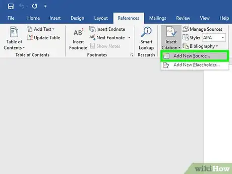 Image titled Cite in Word Step 2