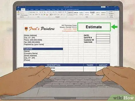 Image titled Write an Estimate Step 11