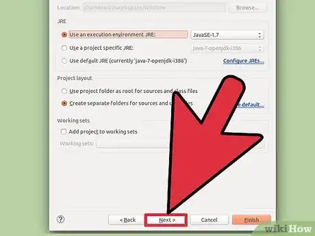Image titled Create a New Java Project in Eclipse Step 7
