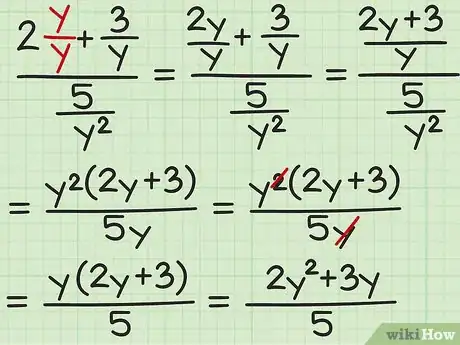 Image titled Divide a Fractional Algebraic Expression by a Fractional Algebraic Expression (Using the Fractional Bar Form) Step 8