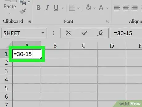 Image titled Subtract in Excel Step 16