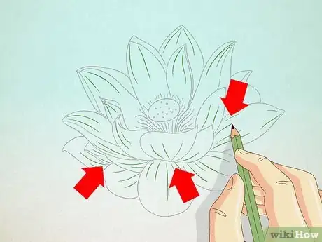 Image titled Draw a Lotus Flower Step 5