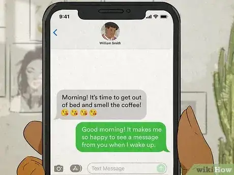 Image titled What Does It Mean when He Texts You Good Morning Everyday Step 9