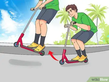 Image titled Do a Tailwhip on a Scooter Step 5