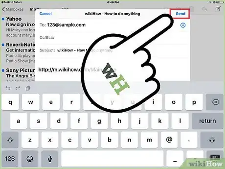 Image titled Mail a Link from an iPad Step 5