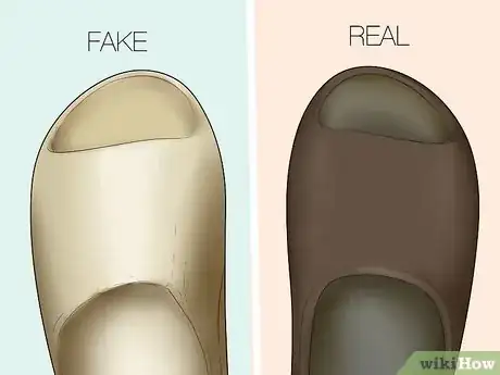 Image titled Fake Yeezy Slides vs Real Step 3