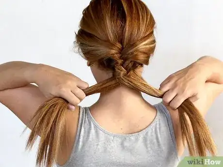 Image titled Do a Fish Tail Plait in Your Hair Step 14