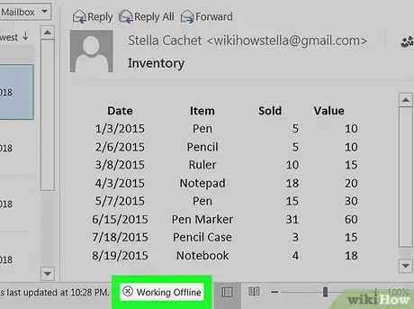 Image titled Disable “Work Offline” in Outlook Step 2