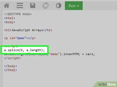 Image titled Clear an Array in JavaScript (JS) Step 3