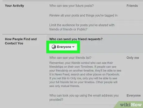 Image titled Block Friend Requests on Facebook Step 6