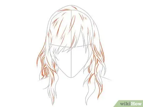 Image titled Draw Anime Hair Step 3