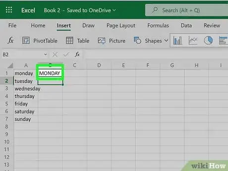 Image titled Change from Lowercase to Uppercase in Excel Step 9