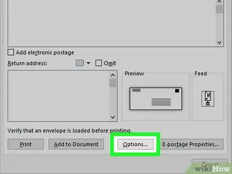 Image titled Print on an Envelope Using Microsoft Word Step 5