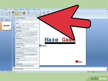 Image titled Create a Maze Game in PowerPoint Step 15