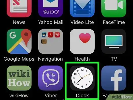 Image titled Set an Alarm on an iPhone Clock Step 1