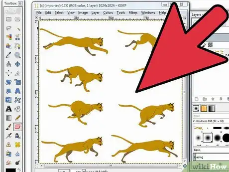 Image titled Animate a Sprite Sheet Using GIMP Step 2