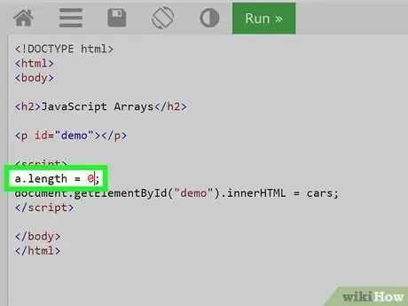 Image titled Clear an Array in JavaScript (JS) Step 2