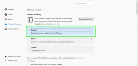 Image titled FireFox Content Blocking Standard.png