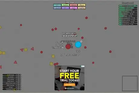 Image titled Killed by player in diep.io as basic tank