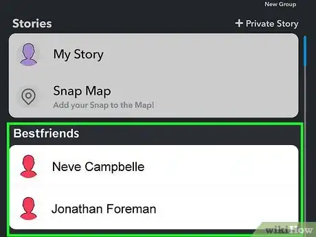 Image titled See Your Best Friends on Snapchat Step 3
