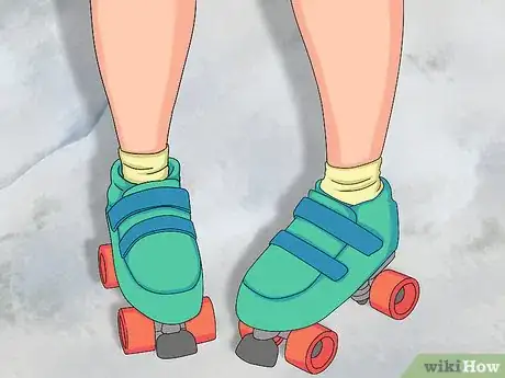 Image titled Roller Skate Backwards Step 1