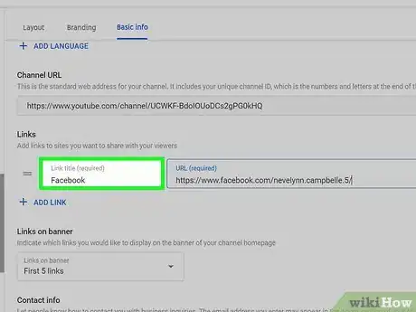 Image titled Add Links on Your YouTube Channel Art Step 7