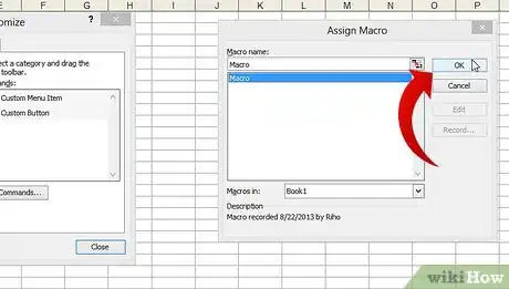 Image titled Create a Custom Macro Button in Excel Step 14