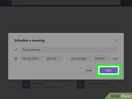 Image titled Create a Meeting in Teams Step 5