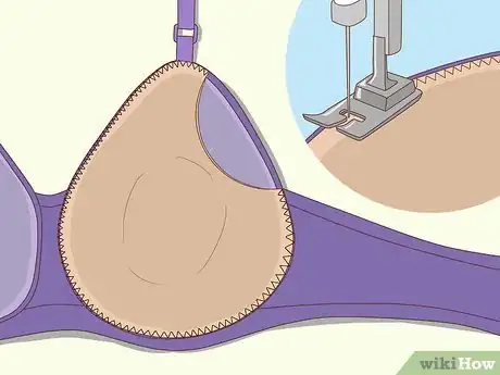 Image titled Make a Mastectomy Bra from a Regular Bra Step 13