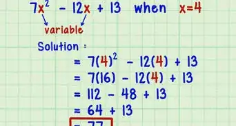 Evaluate an Algebraic Expression