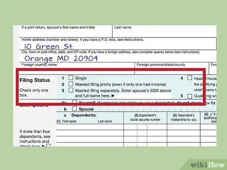 Image titled Fill out IRS Form 1040 Step 8