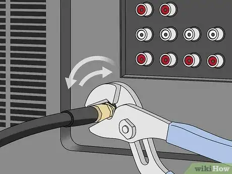 Image titled Unscrew a Coaxial Cable From Audiovisual Equipment Step 10