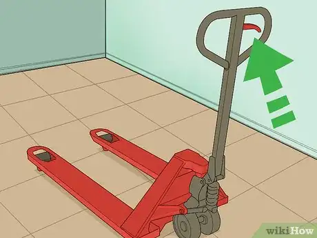 Image titled Operate a Manual Pallet Jack Step 1