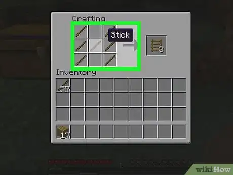 Image titled Make a Ladder in Minecraft Step 2