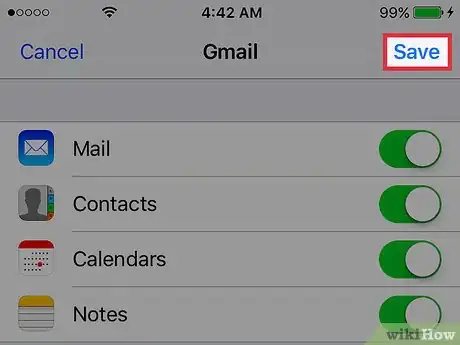 Image titled Add Notes from an Email Account to an iPhone Step 13