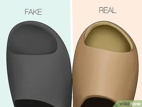 Image titled Fake Yeezy Slides vs Real Step 2