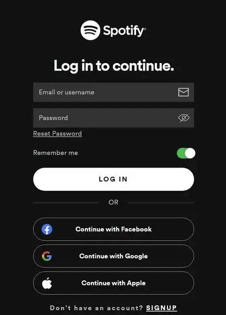 Image titled SpotifyLogin