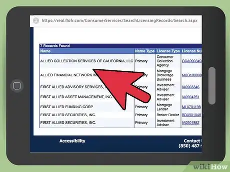 Image titled Check a Florida Mortgage Broker's License Step 4