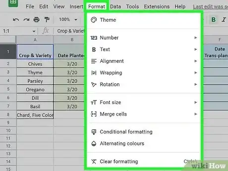 Image titled Use Google Spreadsheets Step 8