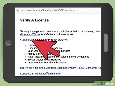 Image titled Check a Florida Mortgage Broker's License Step 2