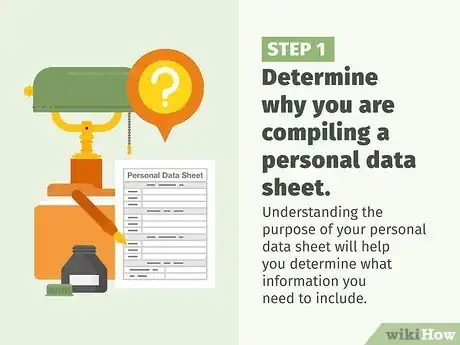 Image titled Make a Personal Data Sheet Step 1