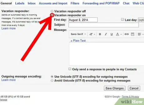 Image titled Create an Autoresponder for Gmail Step 4