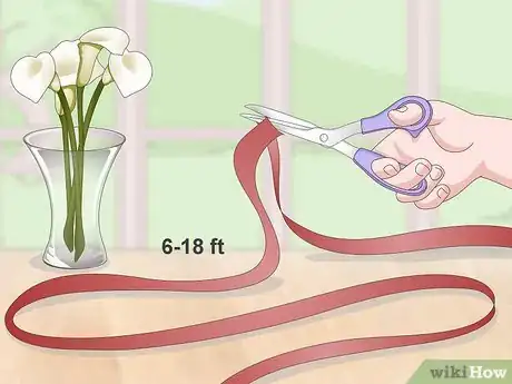 Image titled Decorate a Flower Vase with a Ribbon Step 6