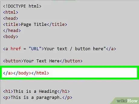 Image titled Insert Buttons in an HTML Website Step 4