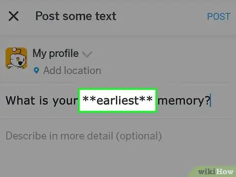 Image titled Write in Bold on Reddit on iPhone or iPad Step 4