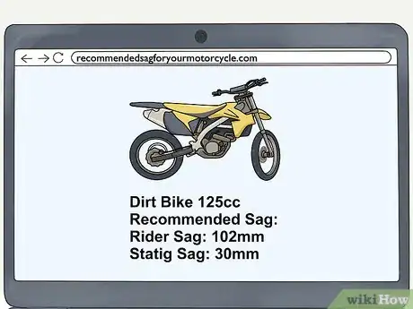 Image titled Set Sag on a Dirt Bike Step 10