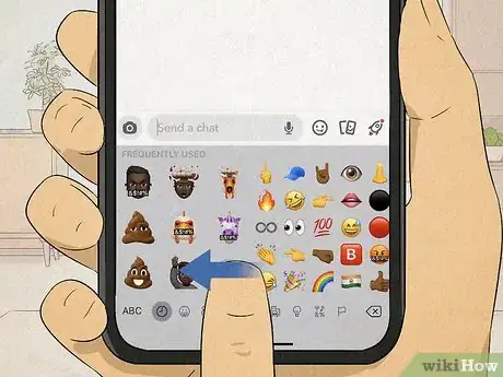 Image titled Use Emojis on Snapchat Texts Step 4
